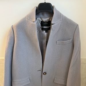 J Crew Blazer Jacket Italian Boiled Wool Size 12